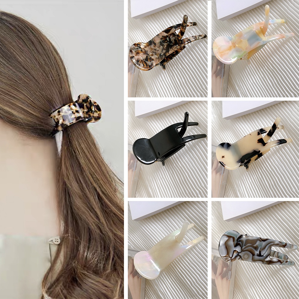 Kẹp Tóc Càng Cua Họa Tiết Da Báo Thời Trang