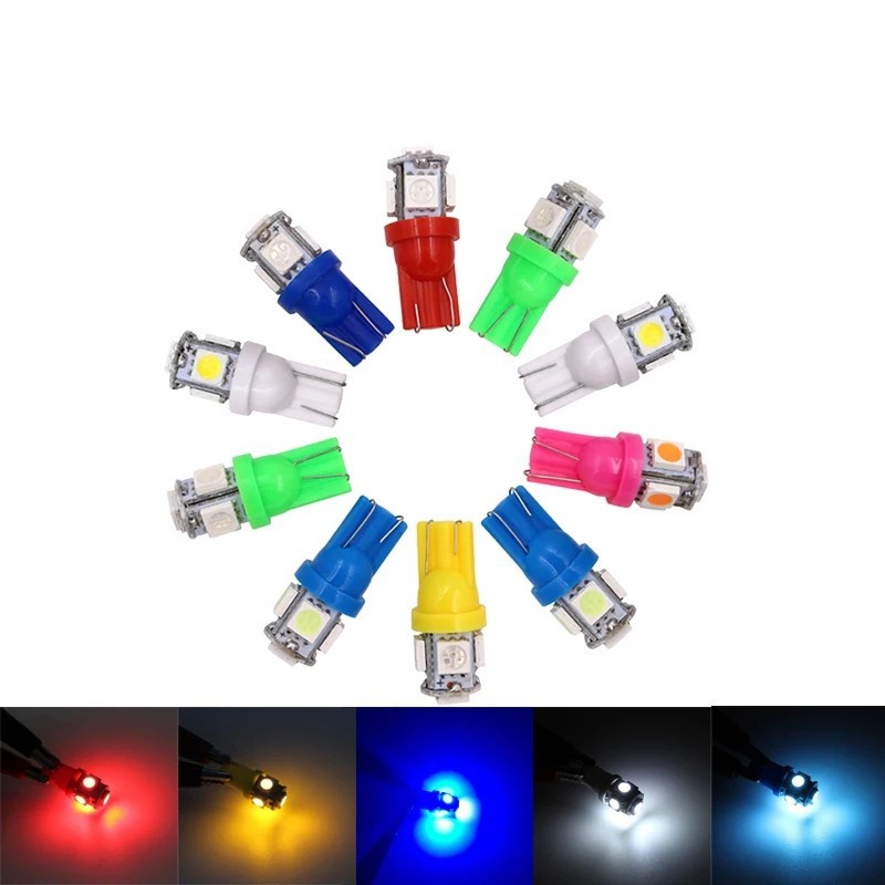LED xinhan chân T10 - Đủ màu - Giá 1 bóng
