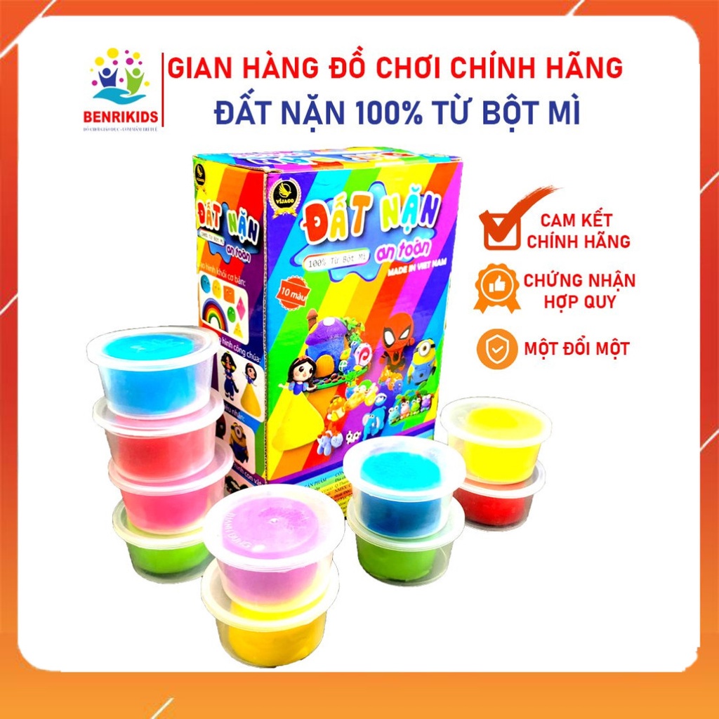 Đất Sét, Đất Nặn Tự Khô Nhiều Màu - Không Chất Bảo Quản