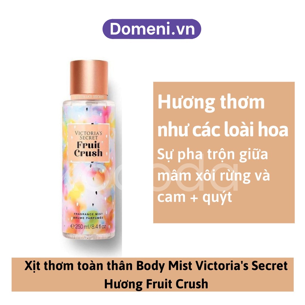 Xịt Thơm Toàn thân Victoria's Secret Body Mist 250ml Xịt Thơm Body mist Siêu Thơm Tiện Dụng