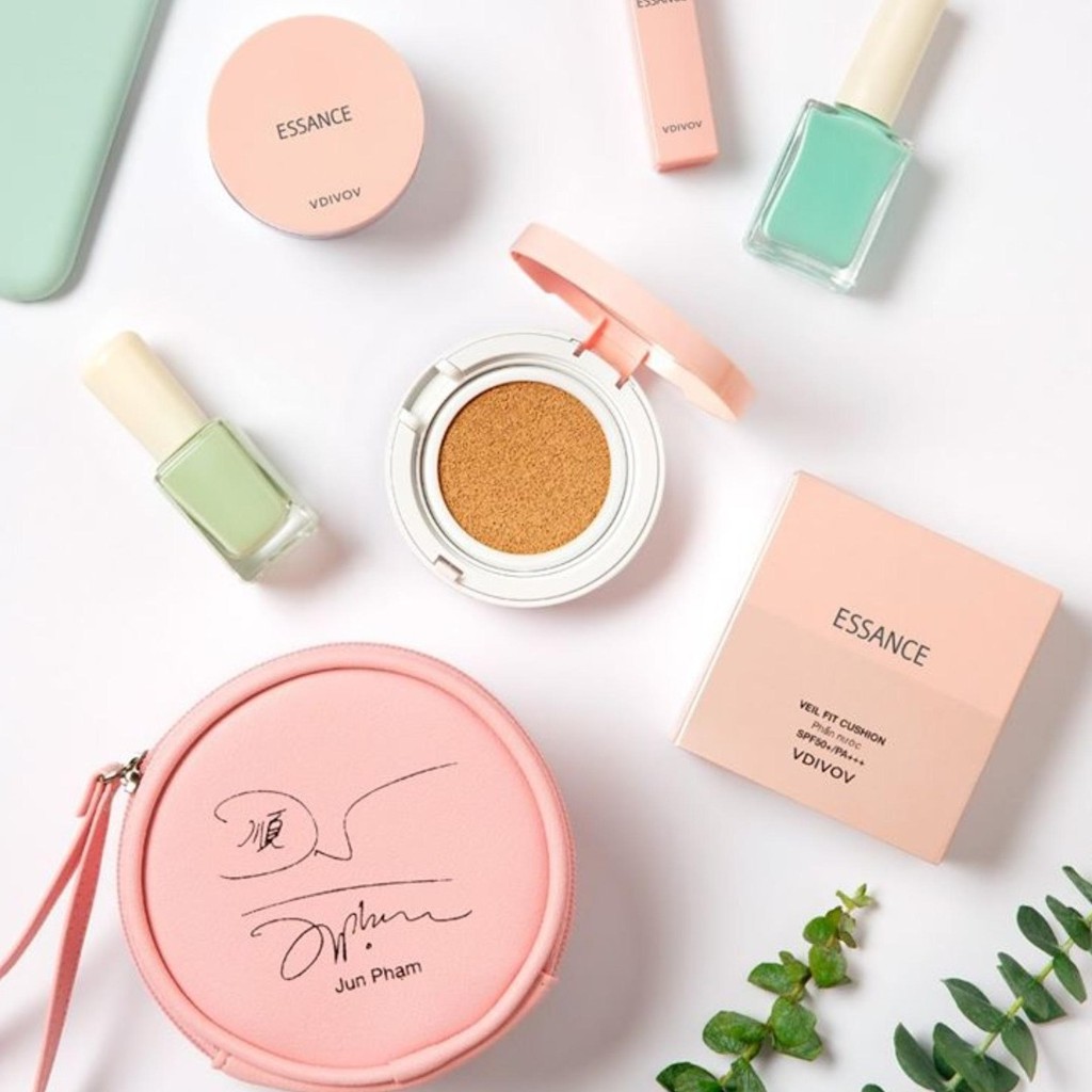 Phấn nước mịn lì mờ khuyết điểm Essance Veil Fit Cushion SPF50+ PA+++ 15g | BigBuy360 - bigbuy360.vn