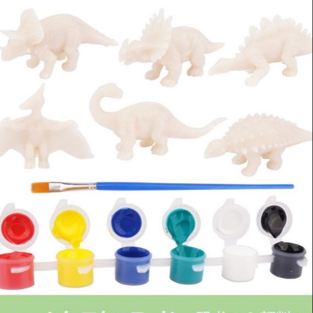 Bộ 6 con khủng long nhựa tự tôtái sử dụng nhiều lần]