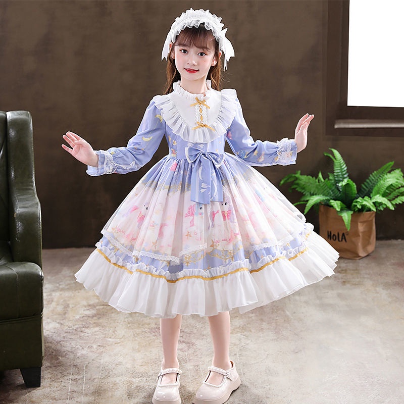Lolita girls 2021 princess dress autumn lolita dress children's dress lolita dress zW9K