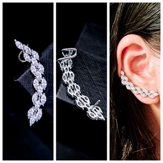 Bông tai kẹp vành ear cuff đá crystal