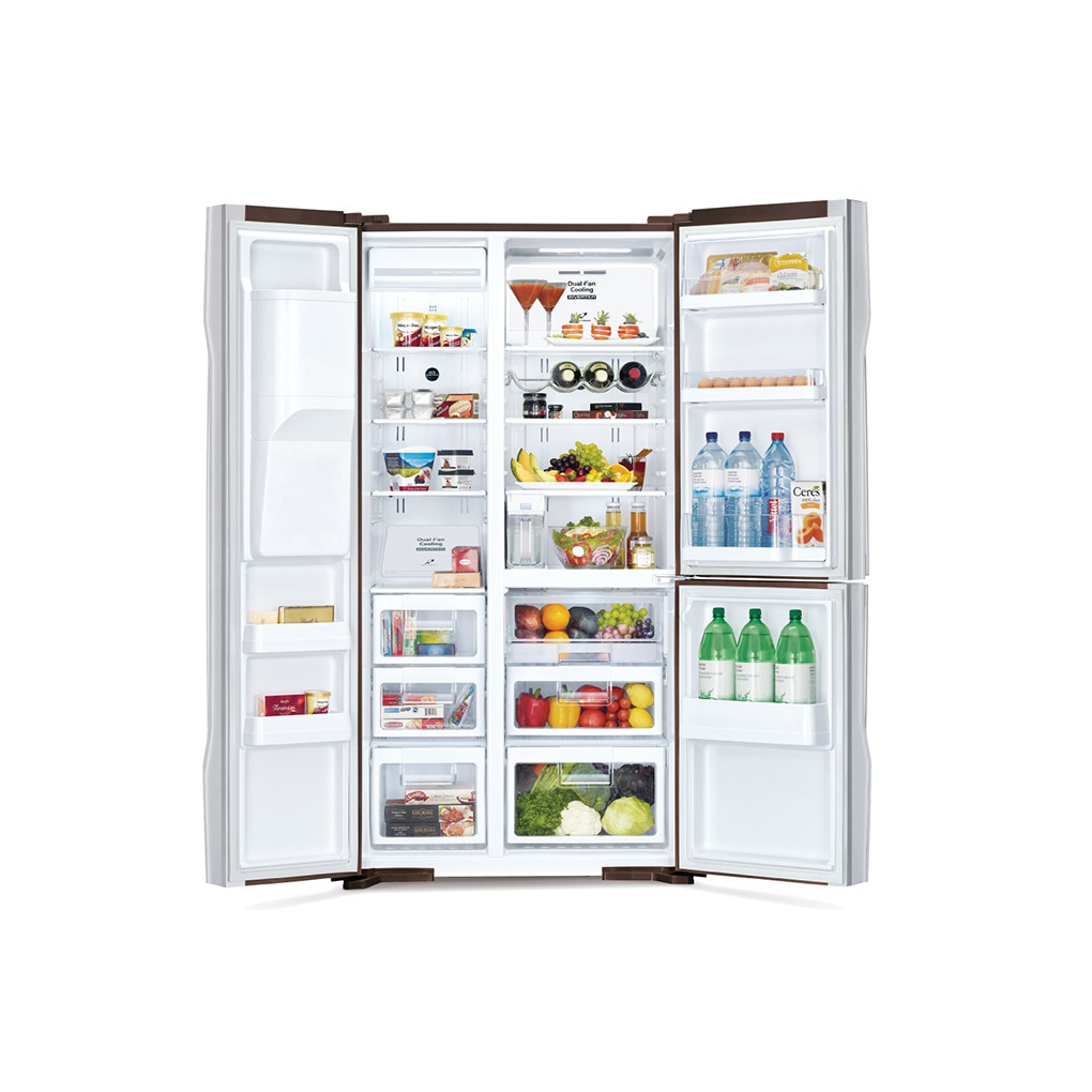 [MIỄN PHÍ VẬN CHUYỂN LẮP ĐẶT] - M700PGV2(GS) - Tủ lạnh side by side Hitachi R-M700PGV2 (GS), 600 lít, Inverter