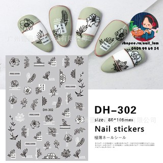 Nail sticker - dán móng tay cánh hoa