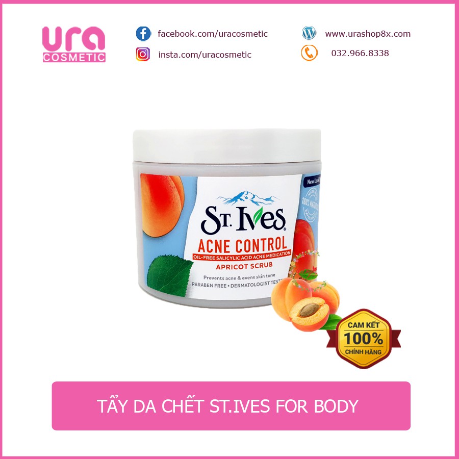 Tẩy da chết body St. Ives for body