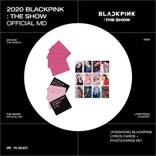 [Official] Bộ ảnh photocard hologam foil BLACKPINK THE SHOW Photocard và lyric cards