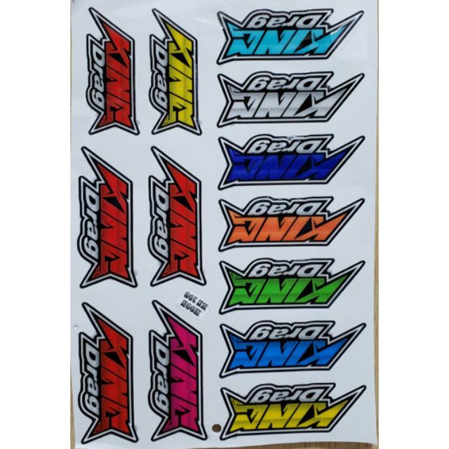 DECAL NỔI TRANG TRÍ XE KING DRAG HN108