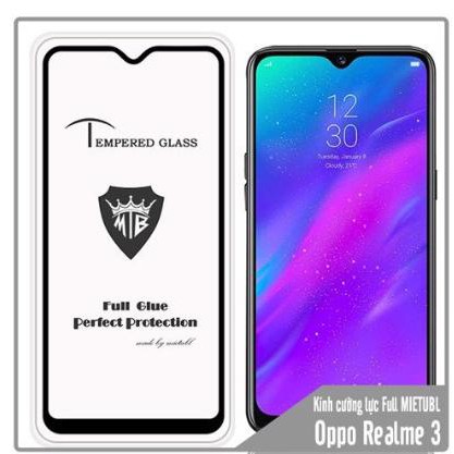 Kính Cường Lực Full Màn Cho Realme c11 / c3 / x2 / x / Realme 3 pro / realme 5 - 5i / Q - 5 pro / x50 / x7 pro / v3 / v5