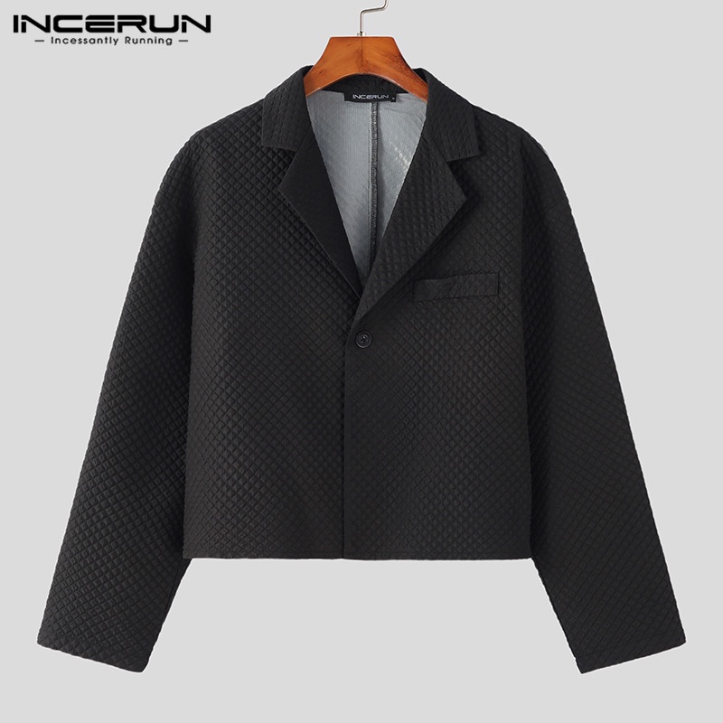 Áo khoác blazer INCERUN tay dài cổ bẻ cho nam | BigBuy360 - bigbuy360.vn