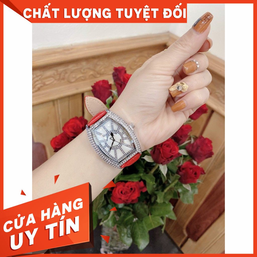 (Bảo hành 12 tháng) (Franck muller) Đồng hồ nữ Franck muller Geneve vạch số đính kim cương cao cấp -guou -MTP STORE