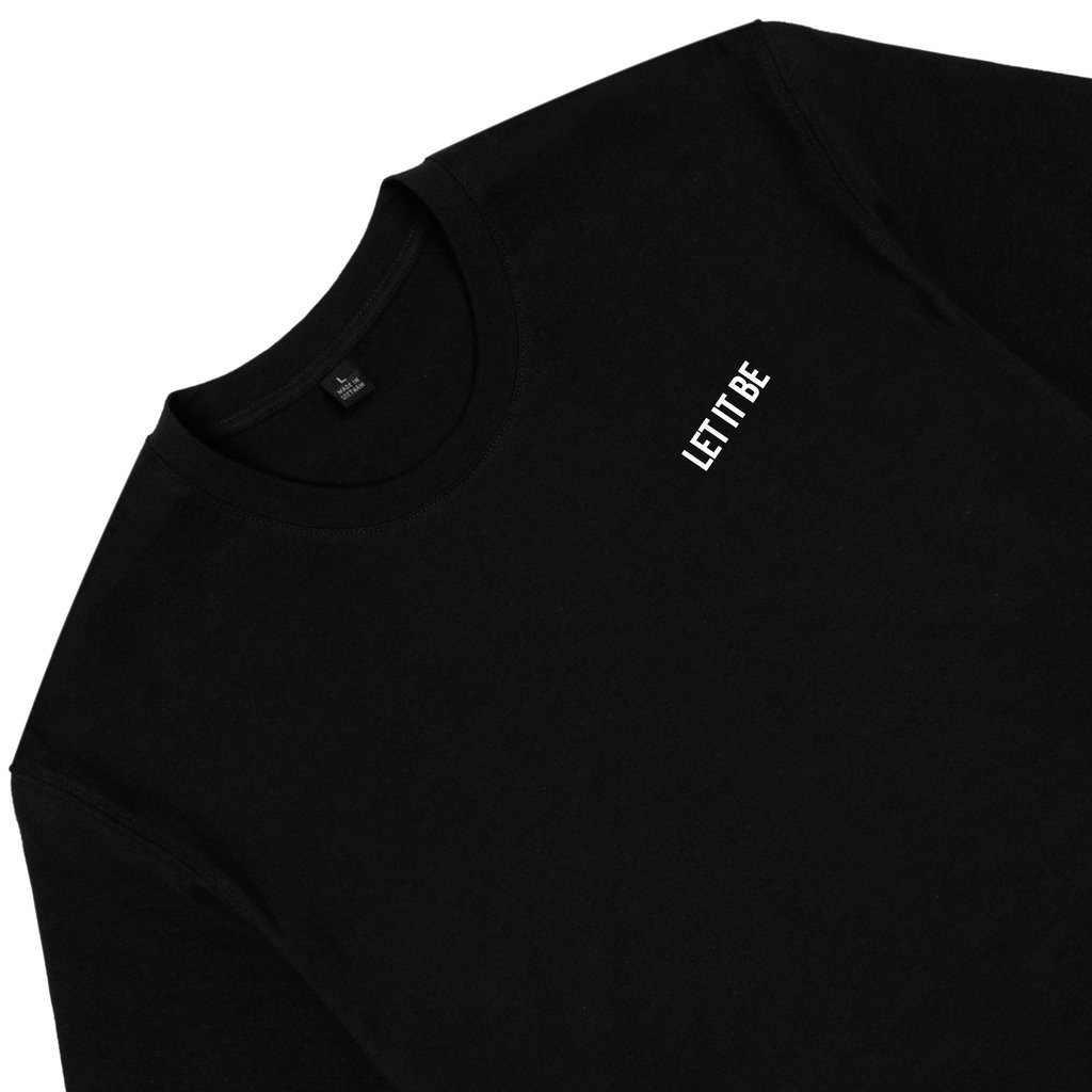 Áo thun tay ngắn unisex Chodole cho cả nam và nữ, chất liệu vải cotton in hình Let it be