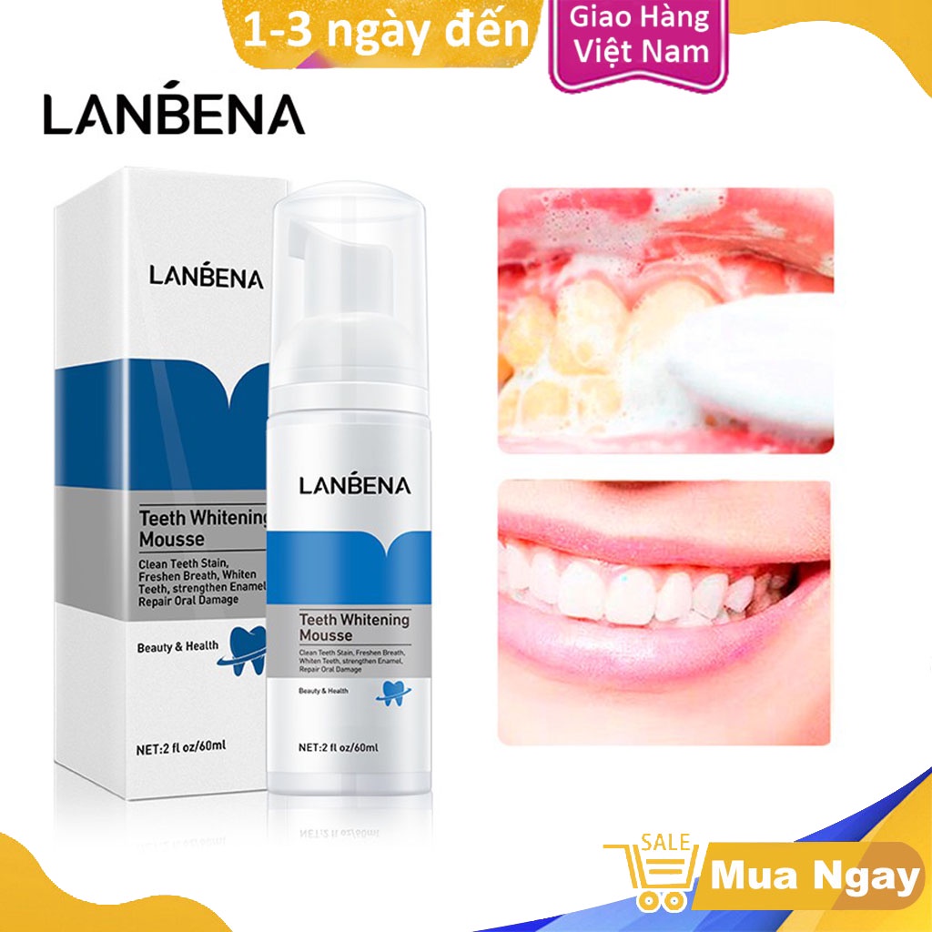 Chai Xịt Tạo Bọt LANBENA Giúp Làm Trắng Răng 60ML