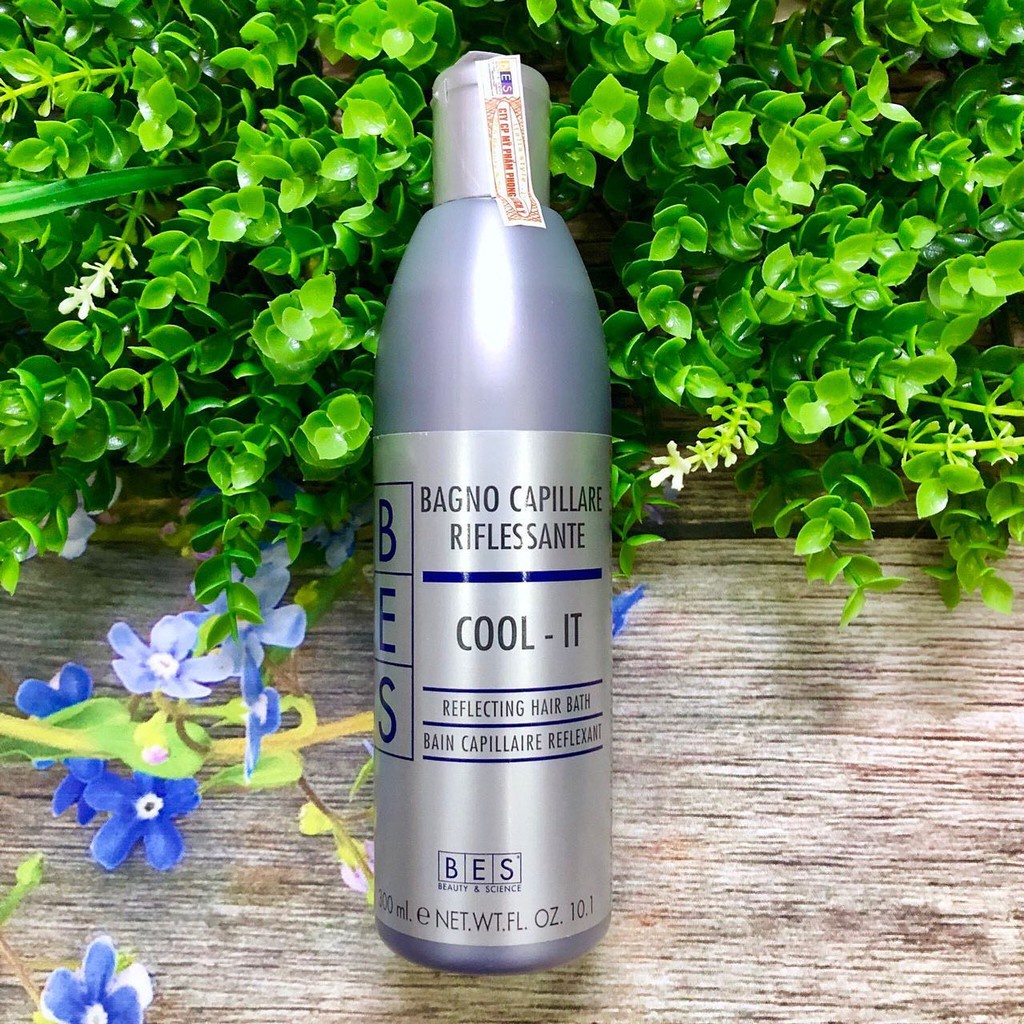 Dầu gội tím hỗ trợ ánh sắc vàng Cool It Shampoo Bes 300ml ( khử ánh vàng) ( New 2022 )