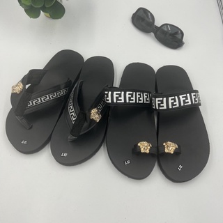 Dép cặp đôi nam nữ f13 đen size 35 đến 44