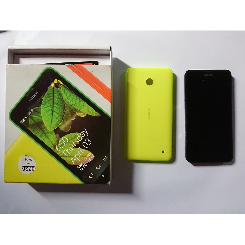 ĐIỆN THOẠI NOKIA LUMIA 630 2 SIM MÀU VÀNG CHANH