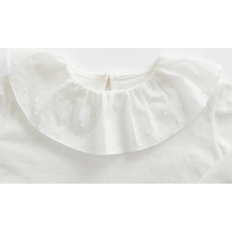 Áo Zara cổ bèo cho bé gái sẵn vợt sale