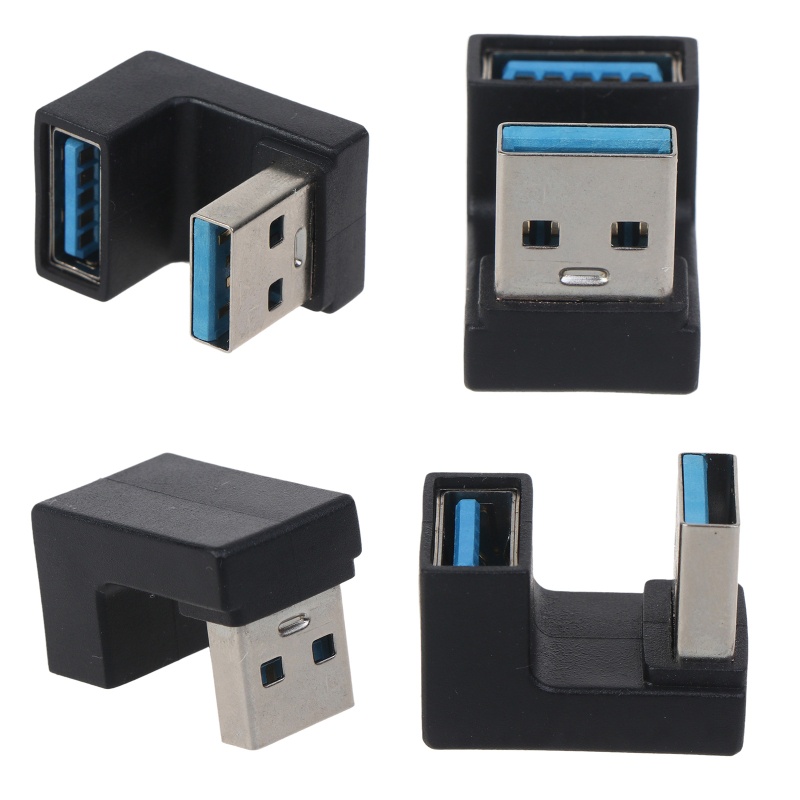 Đầu Chuyển Đổi Mở Rộng USB 3.0 A Male Sang Female 5Gbps Lên Xuống Góc 180 Độ