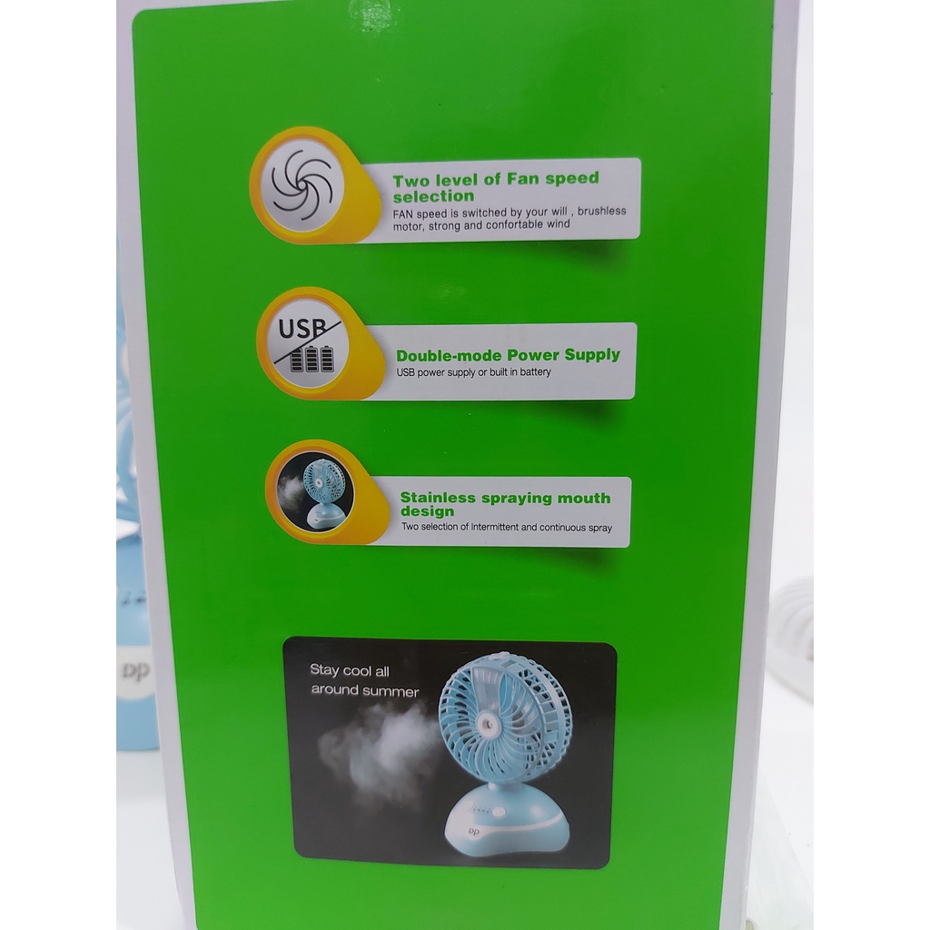 Quạt phun sương hơi nước Mini quạt sạc usb loại tốt