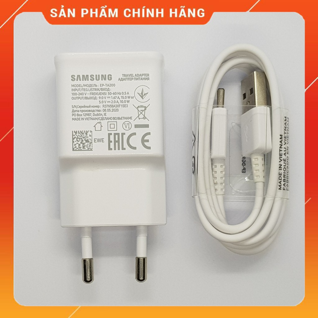 [FREESHIP] Bộ Sạc Nhanh Samsung A51 ✅Nguồn 2A ✅Type C Chính Hãng