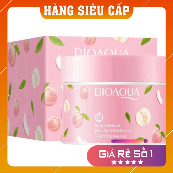 Tẩy Tế Bào Chết 𝑭𝒓𝒆𝒆𝒔𝒉𝒊𝒑 Tẩy Tế Bào Chết Bioaqua Trái Đào Tươi Giúp Mịn Giữ Ẩm Cho Da 140gr Chính Hãng Nội Đ