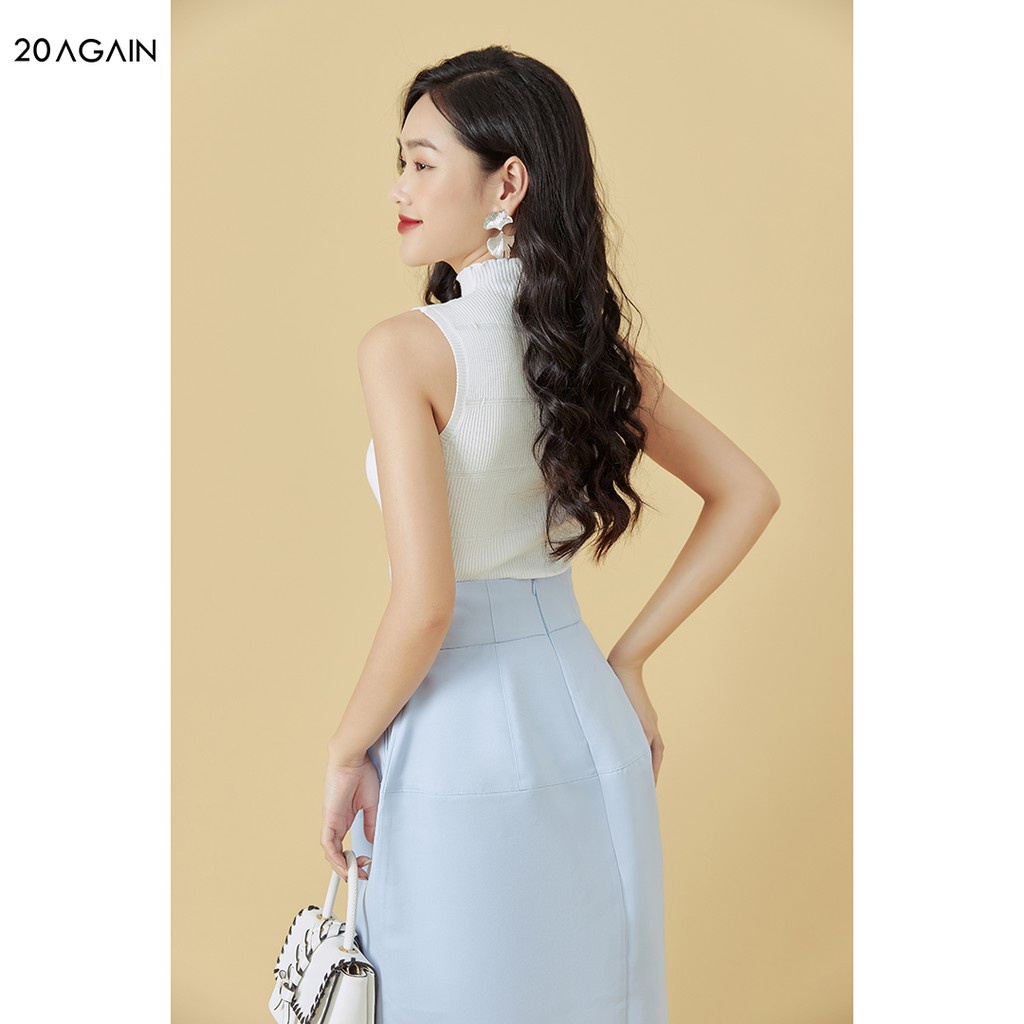 Áo len nữ ôm boby sát nách 20AGAIN, thiết kế bacsic trẻ trung ALA0051 | BigBuy360 - bigbuy360.vn