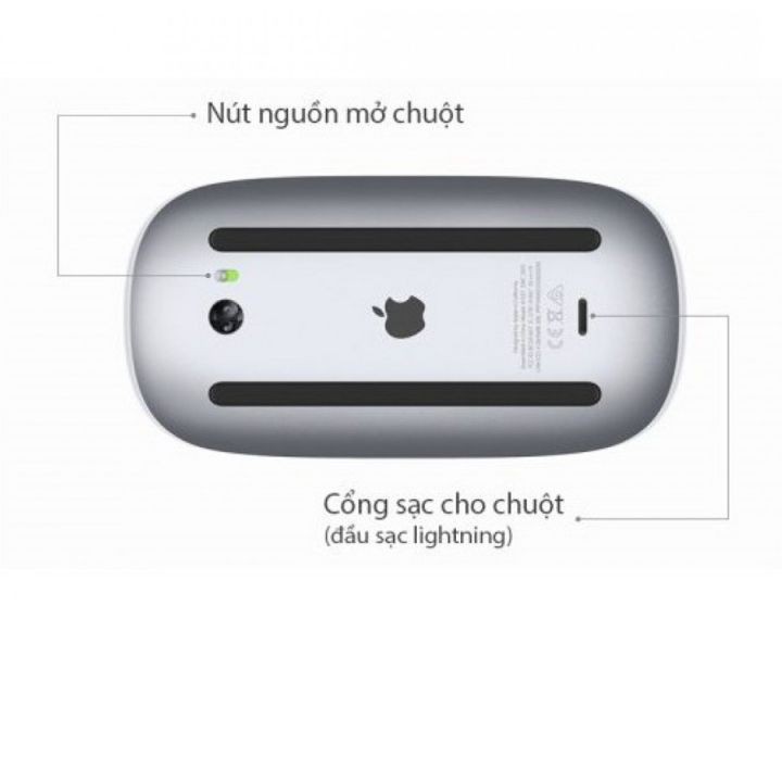 Chuột không dây bluetooth Apple Magic Mouse 2 cảm ứng đa điểm - Chính hãng