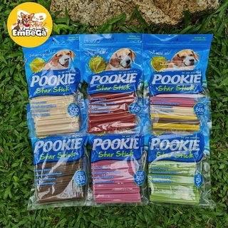 Xương gặm vệ sinh răng miệng cho chó Pookie Starsitck dạng gum dẻo 100% Made in Thailand 500gram