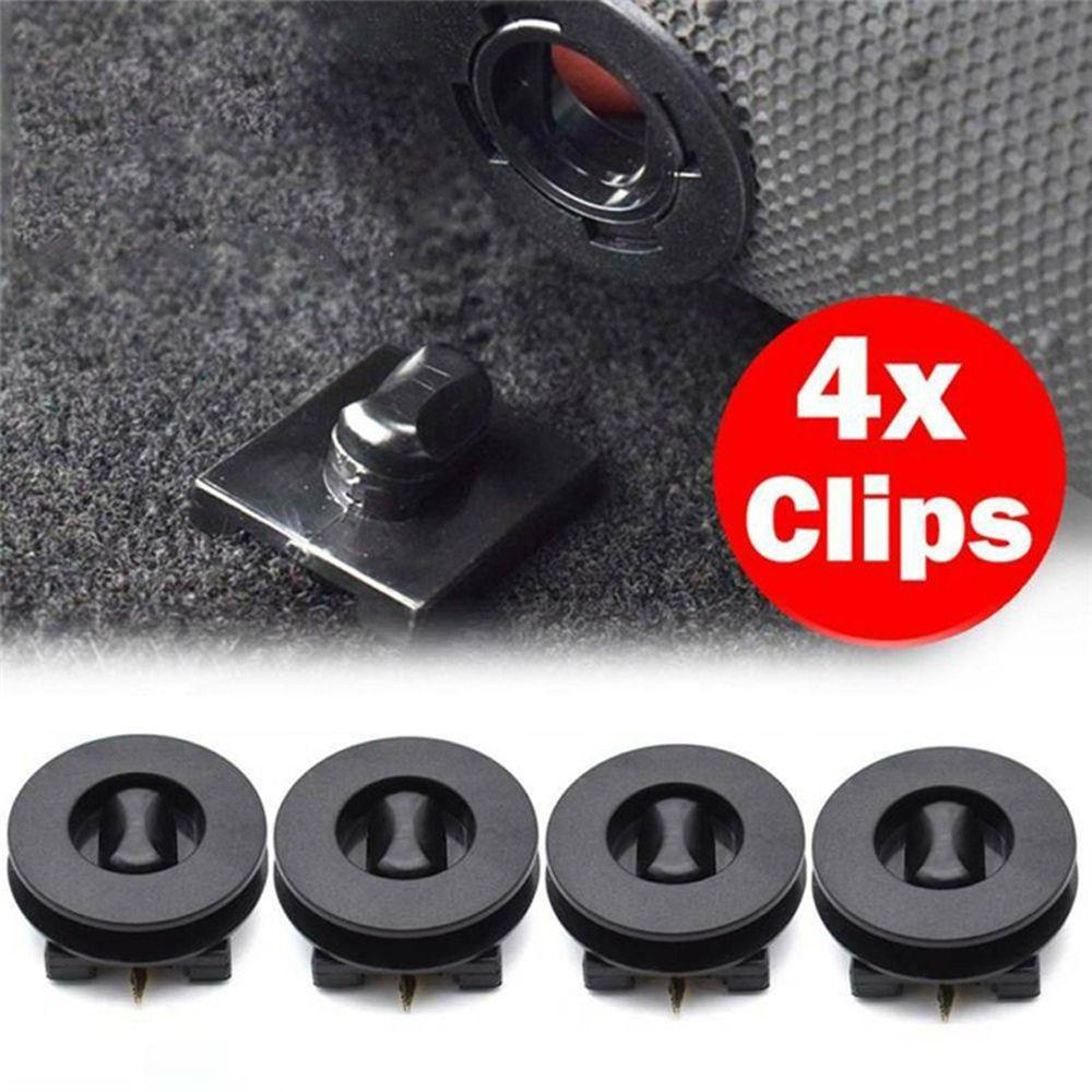 Bộ 4 Chốt Cố Định Thảm Lót Sàn Xe Hơi Màu Đen Thông Dụng