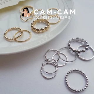 Nhẫn 7 chiếc phong cách sang chảnh nữ tính