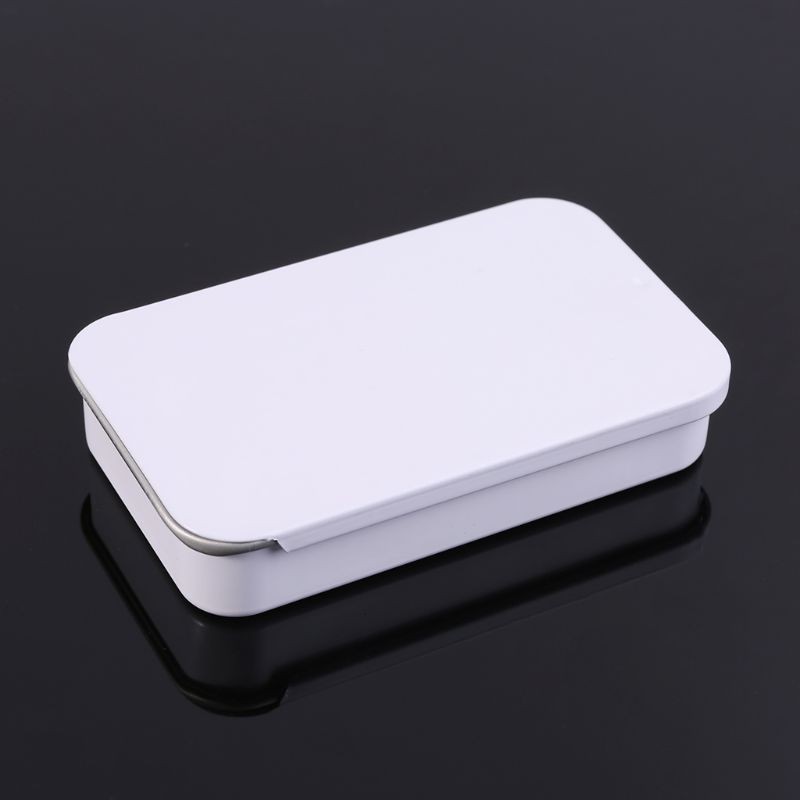 youyo* Metal Tin Rectangle Mini Jewelry Storage Box Candy Coin Key Organizer Organizer Items Containers