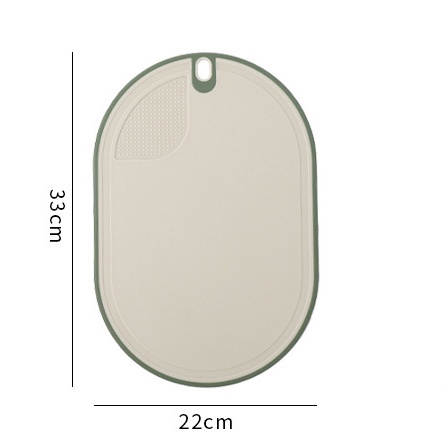 Thớt Nhựa Nhà Bếp Hai Mặt Bo Viền, Nhựa PP Cao Cấp, An Toàn Chống Trơn Trượt