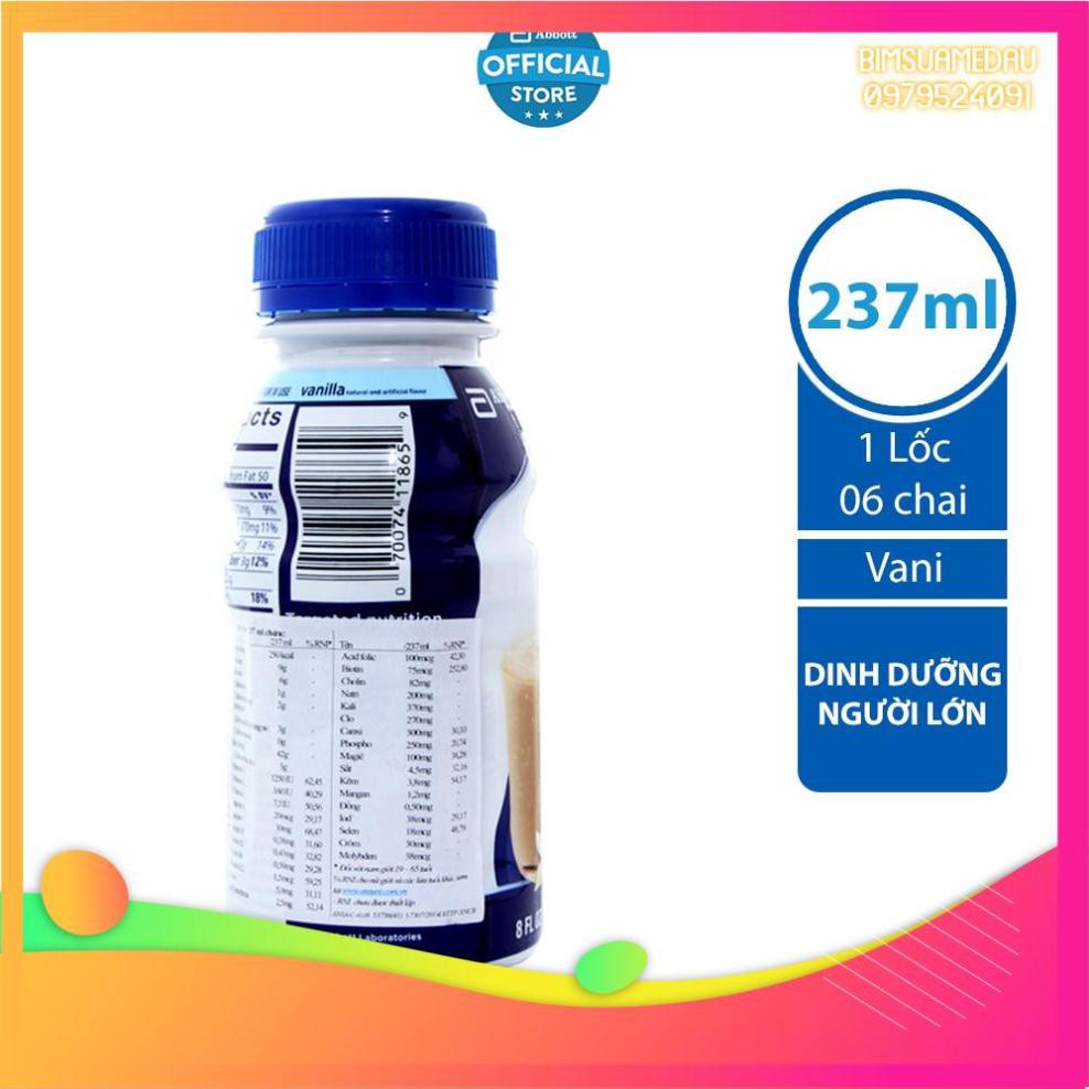 [Bimsuaamedau]- Lốc 6 chai Sữa nước Ensure Abbott 237ml | BigBuy360 - bigbuy360.vn