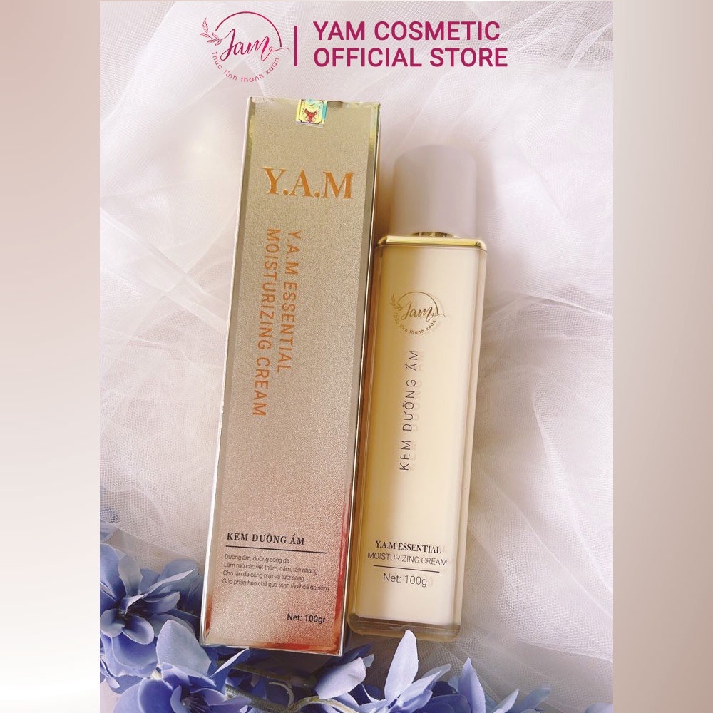 Kem Dưỡng Ẩm YAM Cosmetic Giúp Trắng Da Kiềm Dầu Giảm Thâm Se Khít Lỗ Chân Lông Dành Cho Da Dầu Và Nhạy Cảm Chai 100g