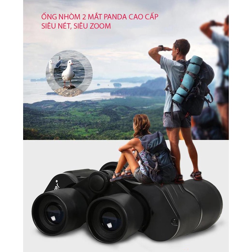 Ống Nhòm Panda 2 Mắt Siêu Zoom, Phóng Đại 20 Lần, Thích Hợp Cho Những Người Đi Du Lịch Dã Ngoại | BigBuy360 - bigbuy360.vn