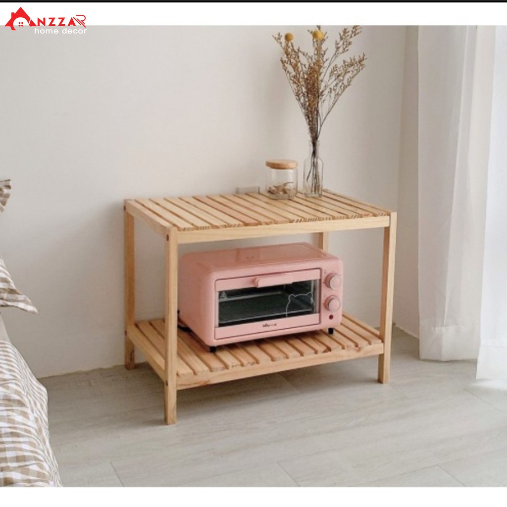 Kệ gỗ đa năng, kệ trang trí Anzzar.home, decor phòng ngủ, kệ gỗ đầu giường