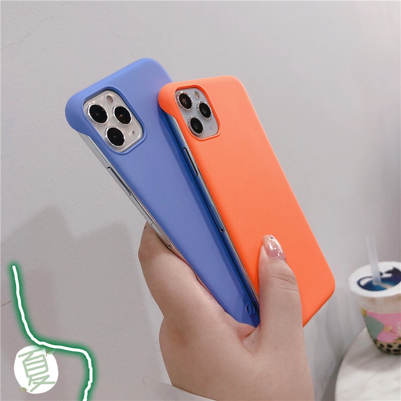 Ốp điện thoại PC cứng nhám không viền cho Xiaomi Redmi Note 7 8 9 Pro MAX 9S