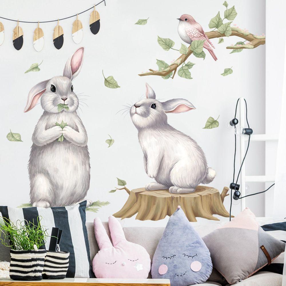 Giấy Dán Tường Tự Dính Bằng PVC Họa Tiết Hoạt Hình Dễ Thương Trang Trí Phòng Bé