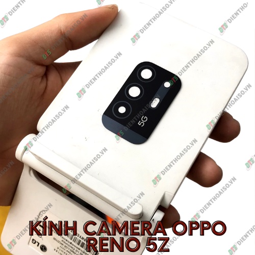 Mặt kính camera oppo reno 5z có sẵn keo dán