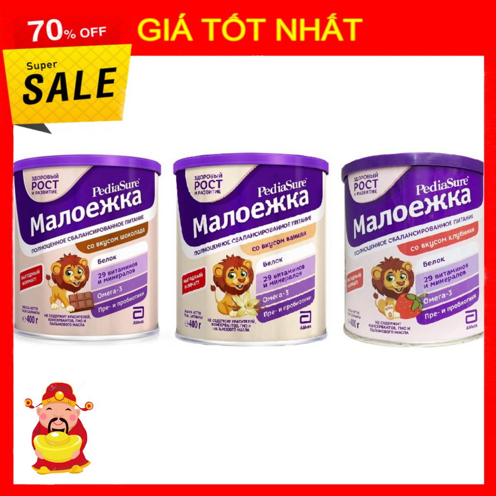 [ GIÁ TỐT NHẤT ]  Sữa Pediasure Nga 400g đủ vị [ HÀNG CHÍNH HÃNG ]