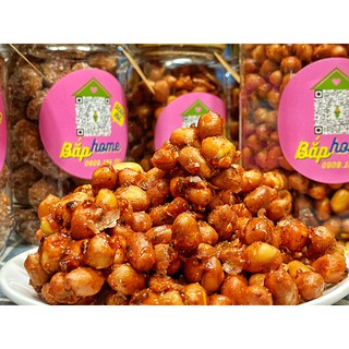 Hũ 250gr đậu phộng rang tỏi ớt - đồ nhà làm