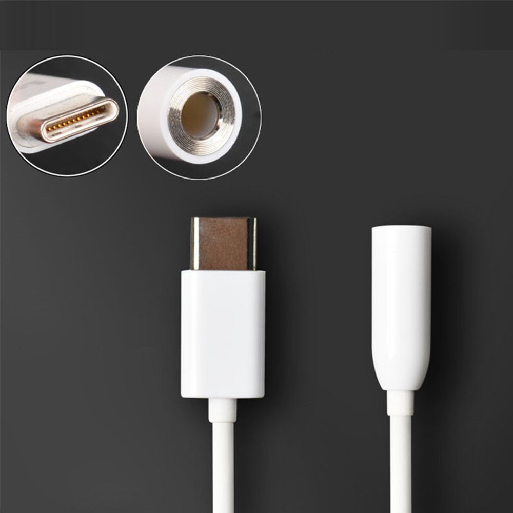 Dây cáp chuyển đổi tai nghe giắc cắm Type C sang 3.5mm cho Xiaomi 6 Mi6 Letv 2 Pro 2 Max2