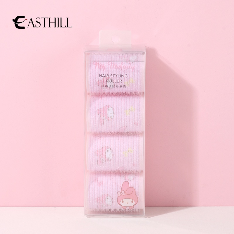 Set 4 Lô Cuốn Tóc Bằng Sắt Không Làm Tổn Thương Tóc Tiện Lợi