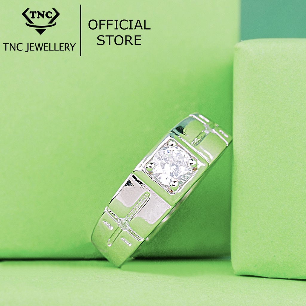 Nhẫn Nam size nhỡ xi bạc 925 cao cấp TNC JEWELLERY