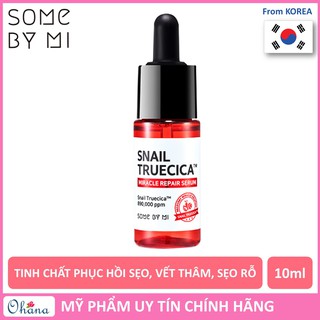 Tinh Chất Phục Hồi, Làm Mờ Vết Thâm, Se Khít Lỗ Chân Lông Some By Mi Snail Truecica Miracle Repair Serum 10ml
