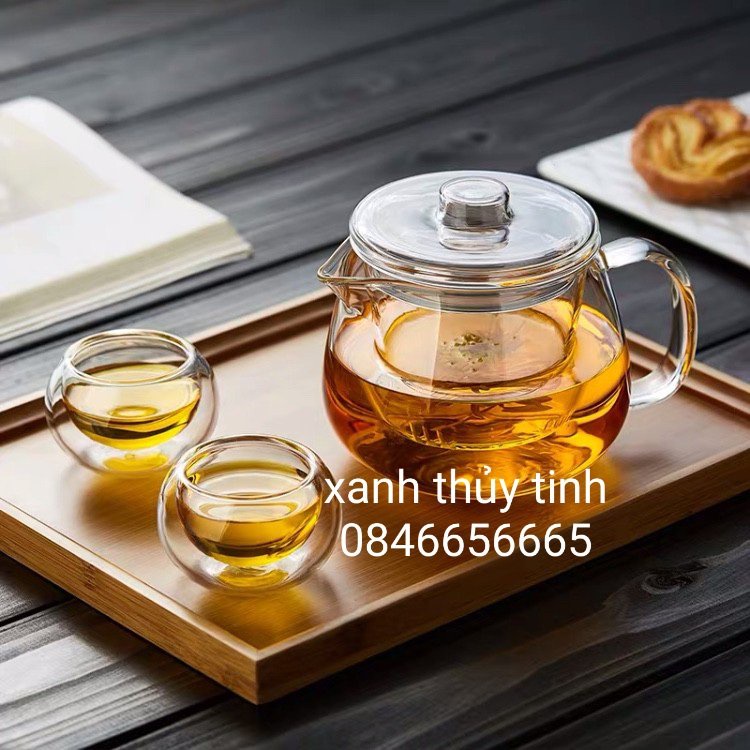 Ấm pha trà có lõi lọc bằng thuỷ tinh 500ml