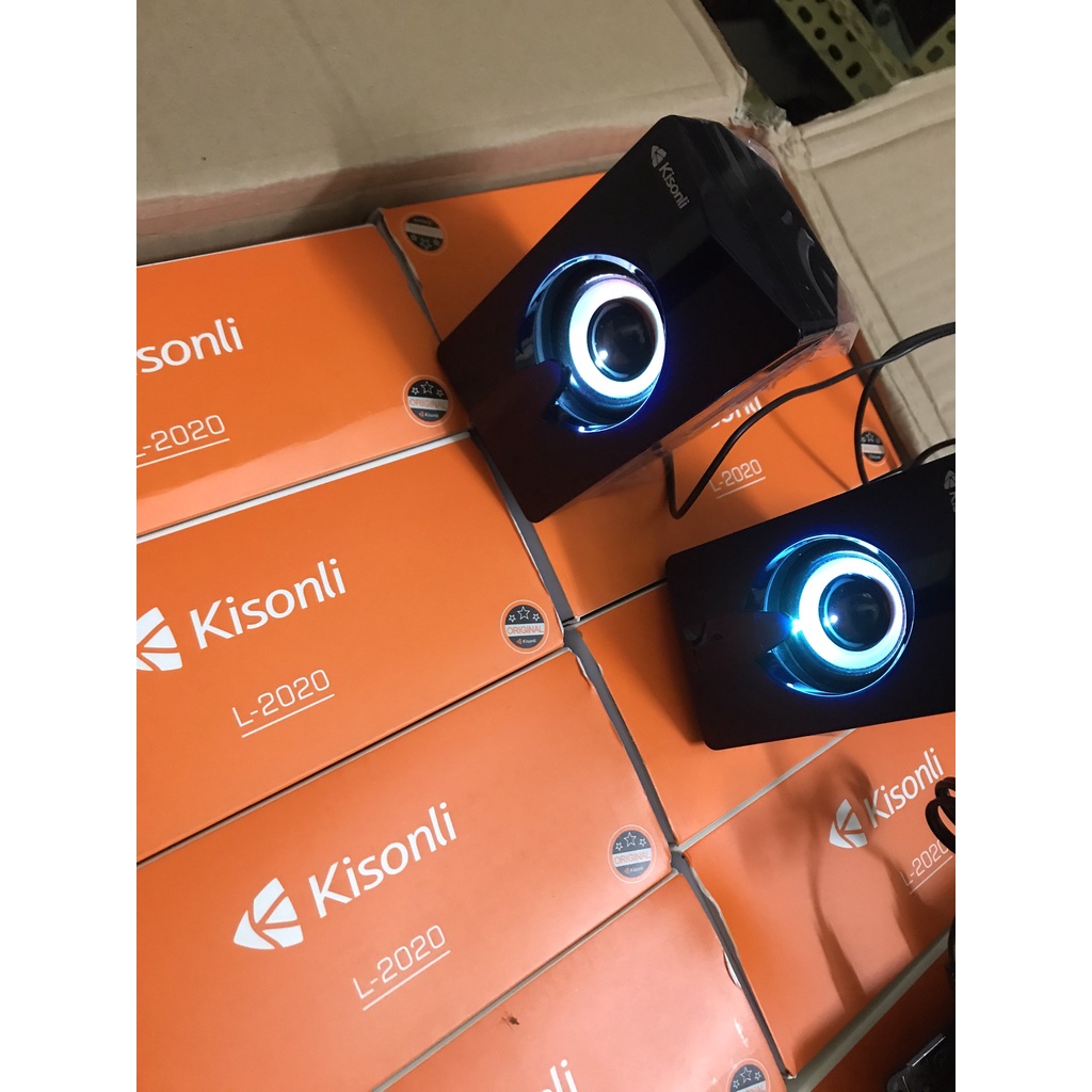 Loa vi tính Kisonli L-2020 có led - thiết kế hiện đại