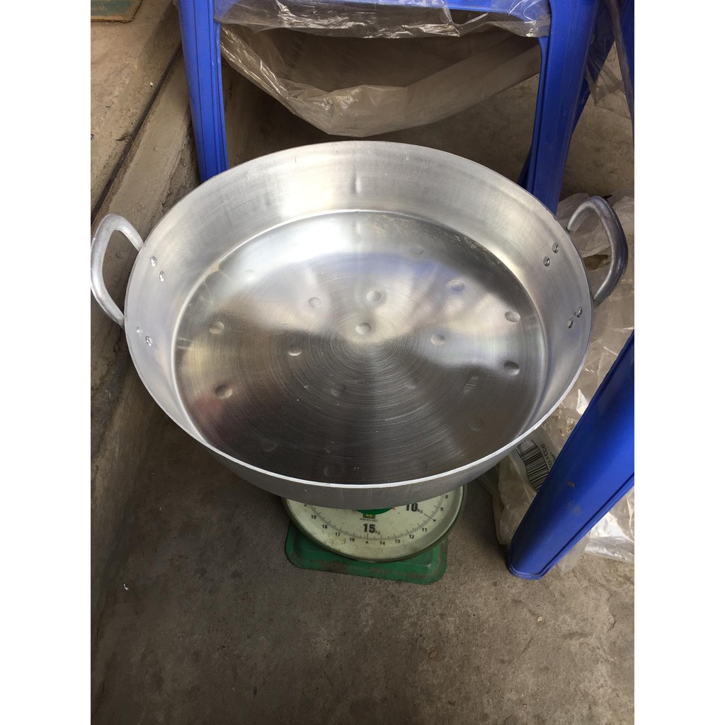 Bán sỉ lẻ Chảo nhôm đáy bằng hai quai  3kg đường kính 56cm hàng đẹp