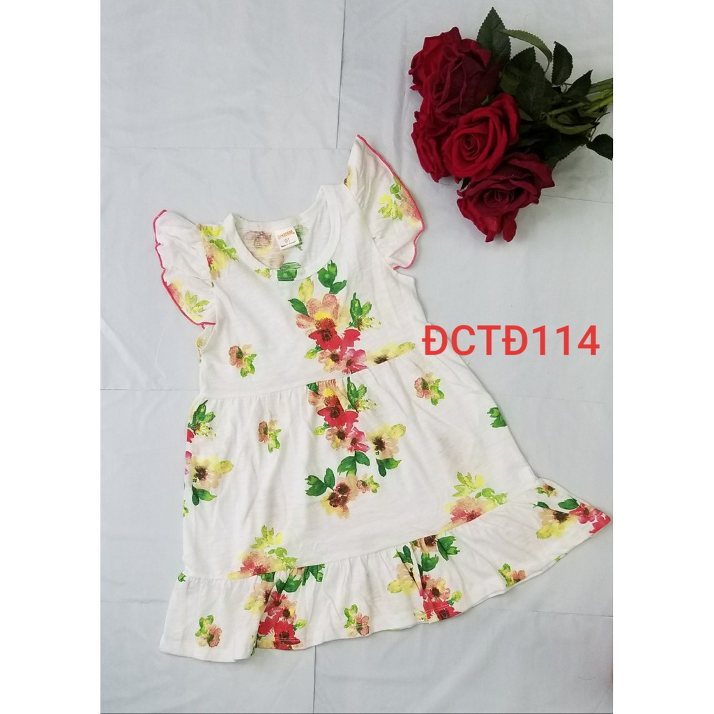 Đầm cánh tiên dáng đuôi cá thun cotton size đại cho bé gái 21 đến 33kg - Đầm váy bé gái